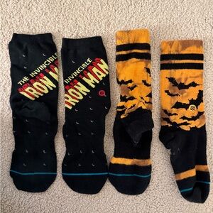 Stance Kids Large and Small/Medium Socks Ironman Marvell Batman